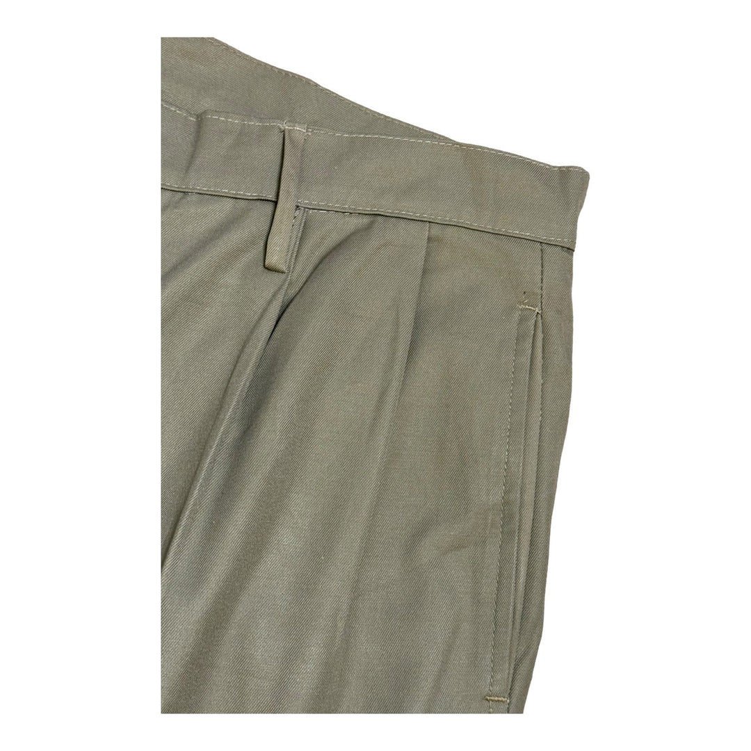 Italian Zipper Fly Khaki Short