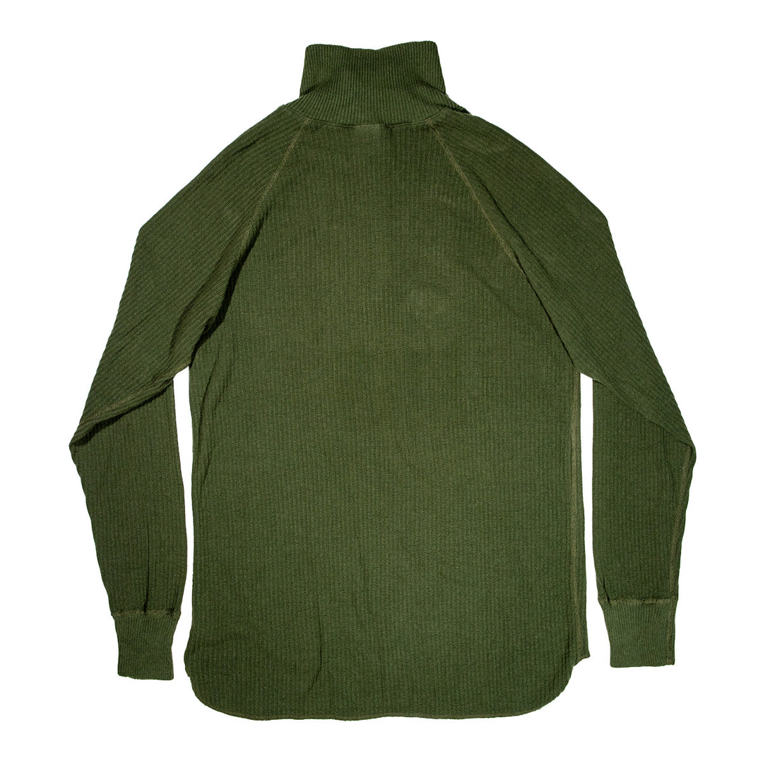 French Tricot 1/4 Zip Shirt- Green